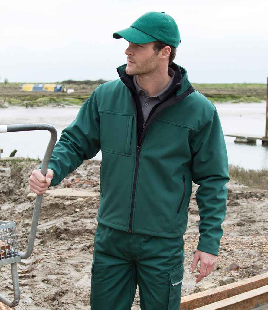 Result Classic Soft Shell Jacket - MJ Services Print Result Classic Soft Shell Jacket - MJ Services Print